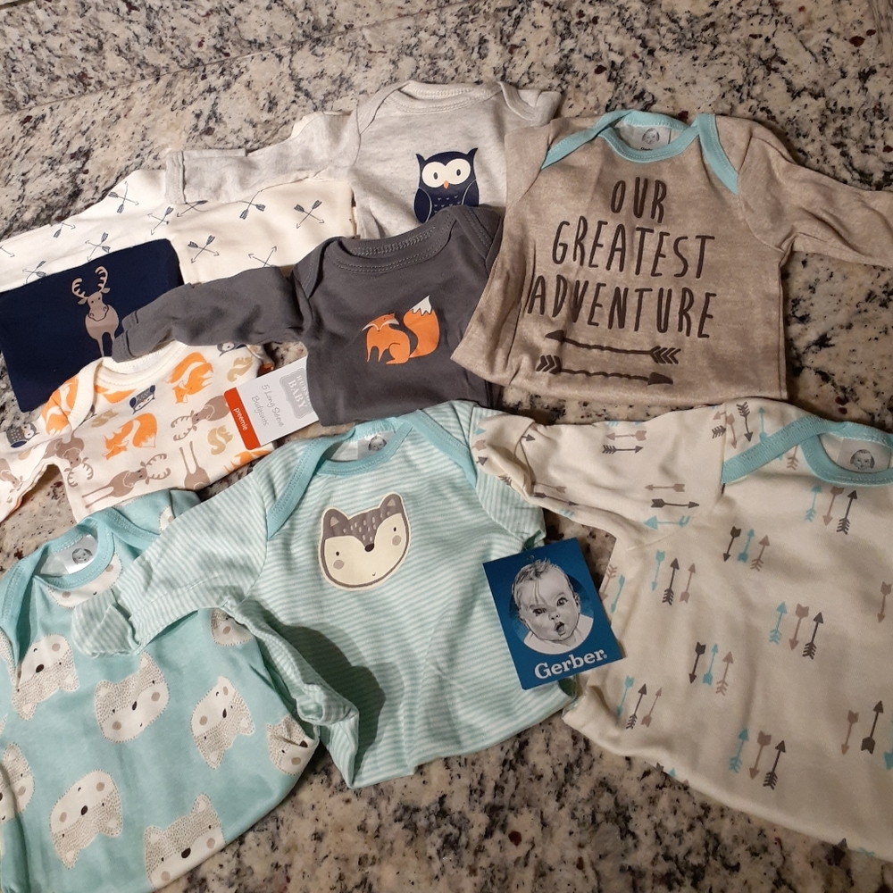 Brand New Preemie Long Sleeve Bodysuits/Gowns
